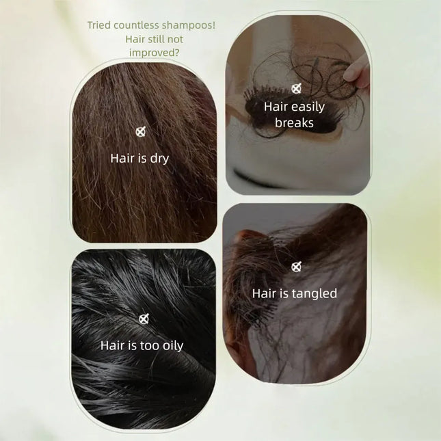 EcoWarra 1pcs Nature Seven Green Soaps Herbal Shampoo Bar – Traditional Anti-Dandruff & Gentle Scalp Care