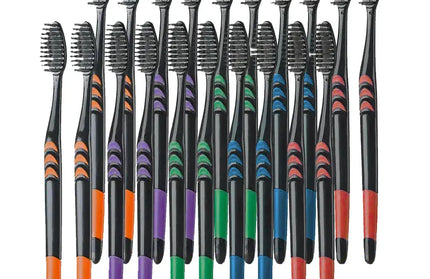 EcoWarra 20 10/20 Pcs Family pack toothbrush, Bamboo Charcoal Soft fur Toothbrush, Travel Carry，Color random