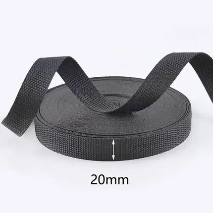 EcoWarra 20mm 8M Meetee 20mm-100mm Nylon Webbing Strap Backpack Bag Safety Ribbon Band Belt Dog Collar Binding Tape DIY Sewing Accessories