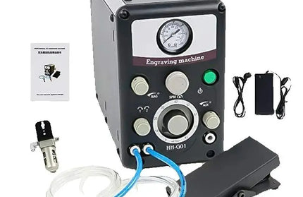 EcoWarra 220v PHYHOO Hand Engraving & Stone Setting Tools Graver Max G8 Quick Setup Pneumatic Engraver Machine Jewellery Making Equipments