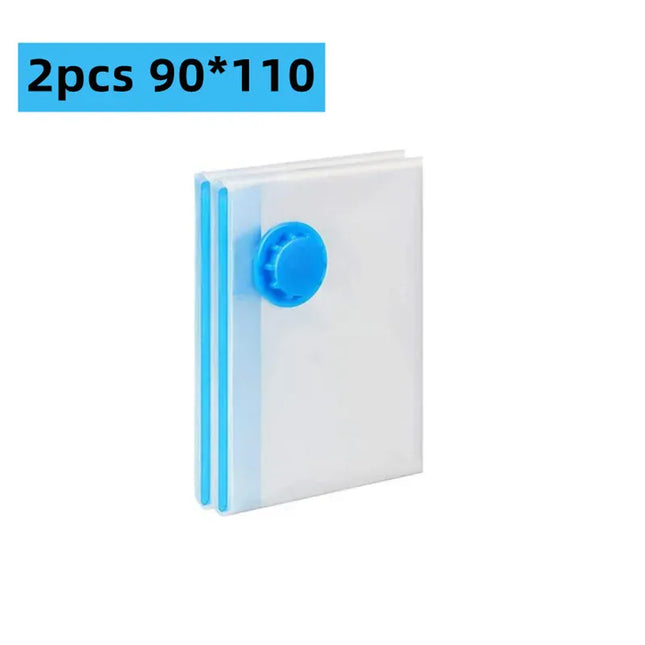 EcoWarra 2PC 90X110CM Compressed bag electric pump, travel vacuum bag pump, mini vacuum sealant machine, food space savings, food organizer