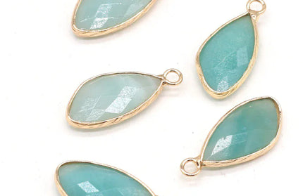 EcoWarra 2pc Natural Rose Clear Pink Quartz Labradorite Amethysts Stone Charm Pendant for Necklaces Earrings Jewelry Making Accessories