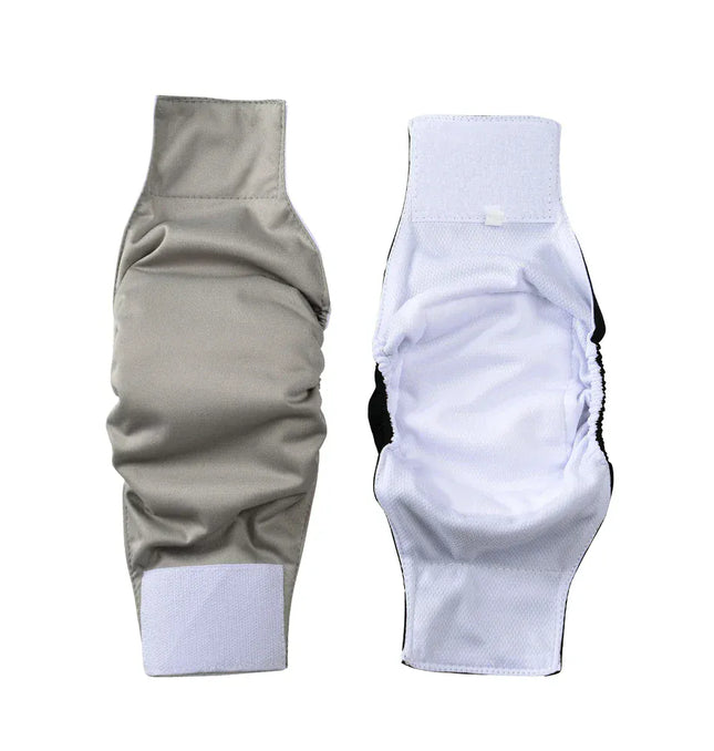 EcoWarra 3 Pack Washable Male Dog Diaper Pet Sanitary Panties For Small Medium Dogs Adjustable Nappy Belly Band Wrap Diapers Pug Supp;ies
