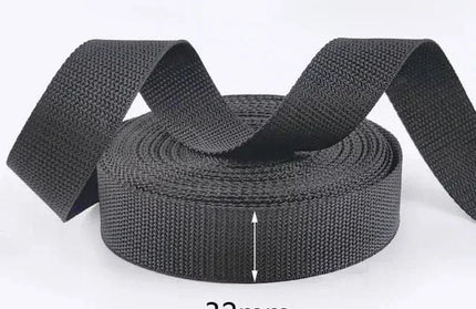 EcoWarra 32mm 8M Meetee 20mm-100mm Nylon Webbing Strap Backpack Bag Safety Ribbon Band Belt Dog Collar Binding Tape DIY Sewing Accessories