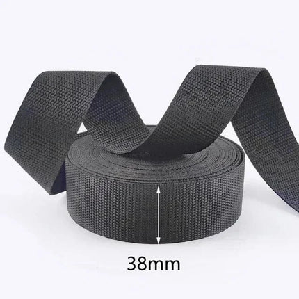 EcoWarra 38mm 8M Meetee 20mm-100mm Nylon Webbing Strap Backpack Bag Safety Ribbon Band Belt Dog Collar Binding Tape DIY Sewing Accessories