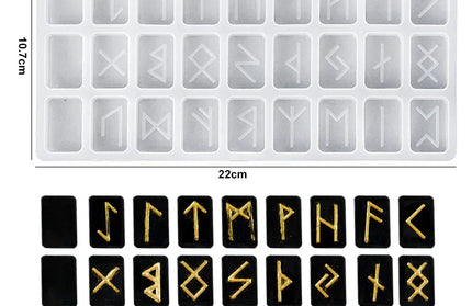EcoWarra 4 Alphabet & Number Resin Silicone Mold – Letter Mould for DIY Keychains, Jewelry & Pendants