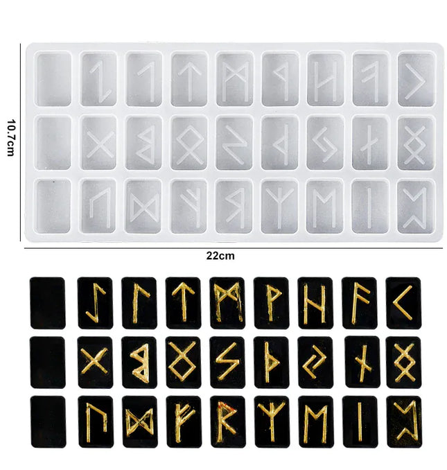 EcoWarra 4 Alphabet & Number Resin Silicone Mold – Letter Mould for DIY Keychains, Jewelry & Pendants