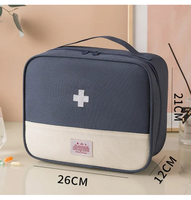 EcoWarra 4 Sizes Portable Medicine Bag Travel First Aid Kit Medicine Bag Storage Bag Survival Kit Medicine Box Outdoor Emergency Camping