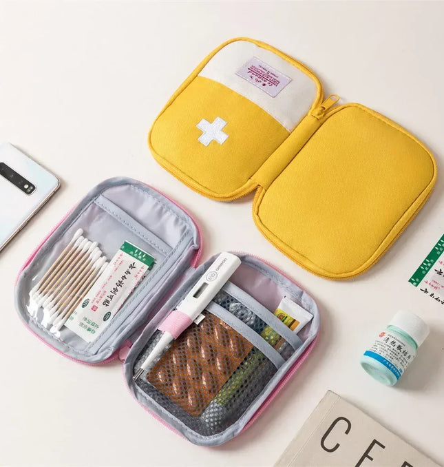 EcoWarra 4 Sizes Portable Medicine Bag Travel First Aid Kit Medicine Bag Storage Bag Survival Kit Medicine Box Outdoor Emergency Camping