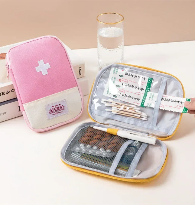 EcoWarra 4 Sizes Portable Medicine Bag Travel First Aid Kit Medicine Bag Storage Bag Survival Kit Medicine Box Outdoor Emergency Camping