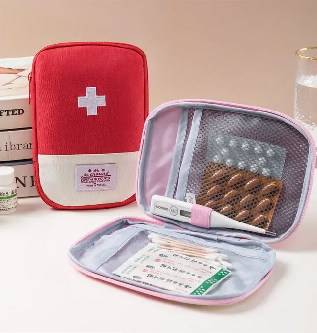 EcoWarra 4 Sizes Portable Medicine Bag Travel First Aid Kit Medicine Bag Storage Bag Survival Kit Medicine Box Outdoor Emergency Camping