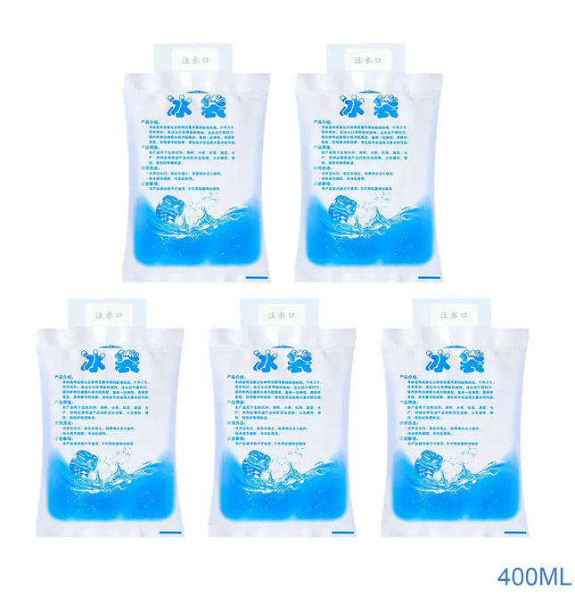 EcoWarra 400ML 5/10pcs Cooler Bag,Gel Ice Packs,Reusable Cold Compress Packs,Hot And Cold Gel Iceing Bag,For Injuries,Pain Relief Ice Bag 보냉백