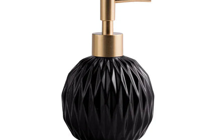 EcoWarra 400ml / black Ceramic Bathroom Reusable Soap Dispenser Lotion Bottles Liquid Pump Bottle Lotion Dispenser Soap Dispenser Bathroom Decoration