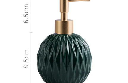 EcoWarra 400ml / green Ceramic Bathroom Reusable Soap Dispenser Lotion Bottles Liquid Pump Bottle Lotion Dispenser Soap Dispenser Bathroom Decoration