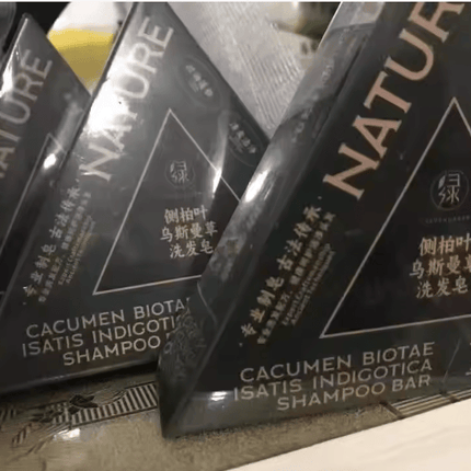 EcoWarra 4pcs shampoo soap Anti-Hair Loss Herbal Shampoo Bar – Platycladus & Usnea for Oil Control, Dandruff Relief & Stronger Hair