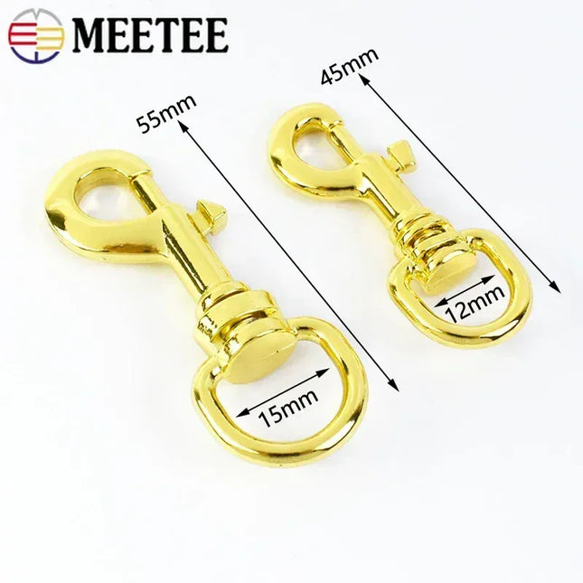 EcoWarra 5/10/20Pcs 11/15mm Metal Buckle Bag Strap Keychain Swivel Trigger Clips Lobster Clasp Dog Collar Snap Hook Carabiner Accessories