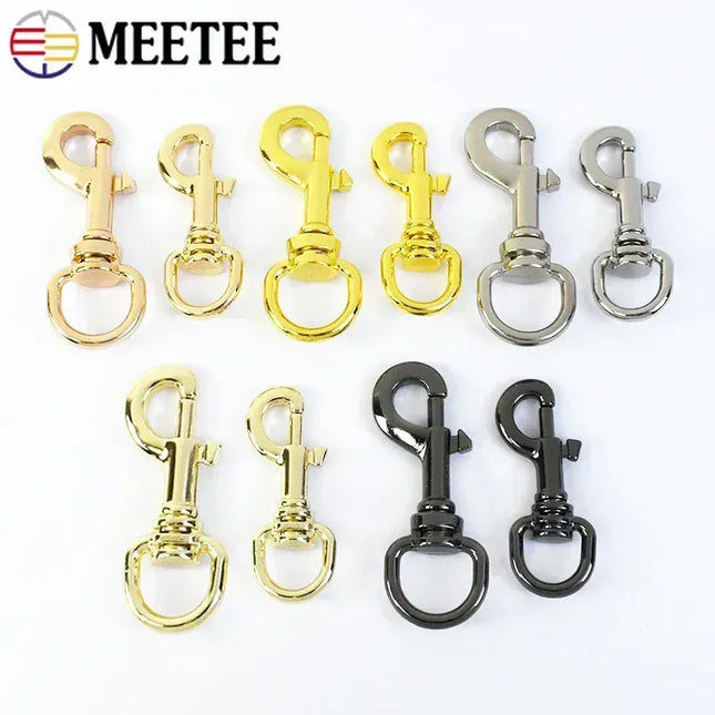 EcoWarra 5/10/20Pcs 11/15mm Metal Buckle Bag Strap Keychain Swivel Trigger Clips Lobster Clasp Dog Collar Snap Hook Carabiner Accessories