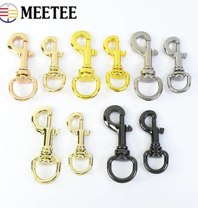 EcoWarra 5/10/20Pcs 11/15mm Metal Buckle Bag Strap Keychain Swivel Trigger Clips Lobster Clasp Dog Collar Snap Hook Carabiner Accessories