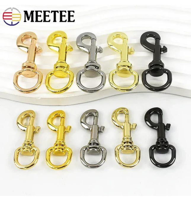 EcoWarra 5/10/20Pcs 11/15mm Metal Buckle Bag Strap Keychain Swivel Trigger Clips Lobster Clasp Dog Collar Snap Hook Carabiner Accessories