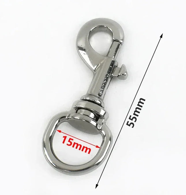 EcoWarra 5/10/20Pcs 11/15mm Metal Buckle Bag Strap Keychain Swivel Trigger Clips Lobster Clasp Dog Collar Snap Hook Carabiner Accessories