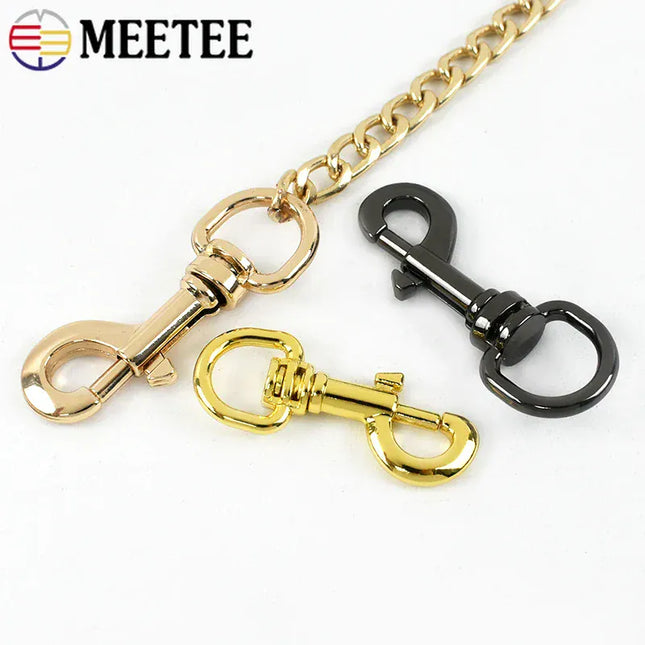 EcoWarra 5/10/20Pcs 11/15mm Metal Buckle Bag Strap Keychain Swivel Trigger Clips Lobster Clasp Dog Collar Snap Hook Carabiner Accessories