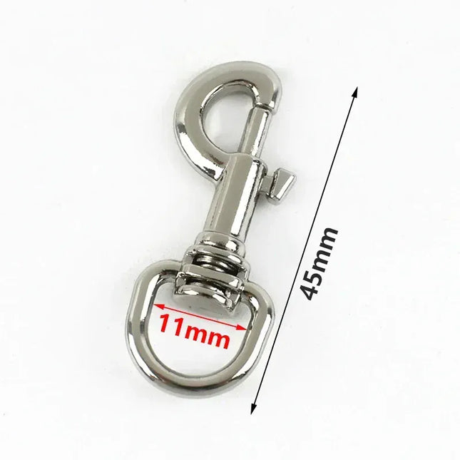 EcoWarra 5/10/20Pcs 11/15mm Metal Buckle Bag Strap Keychain Swivel Trigger Clips Lobster Clasp Dog Collar Snap Hook Carabiner Accessories