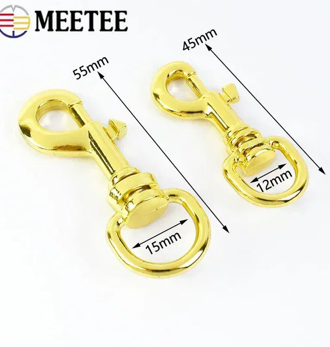 EcoWarra 5/10/20Pcs 11/15mm Metal Buckle Bag Strap Keychain Swivel Trigger Clips Lobster Clasp Dog Collar Snap Hook Carabiner Accessories