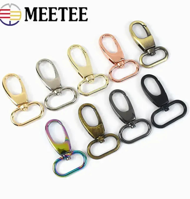 EcoWarra 5/10Pcs 19/25/32/38mm Metal Buckle Swivel Clasp for Strap Dog Collar Webbing Trigger Clip Snap Hooks DIY Bag Buckles Accessories