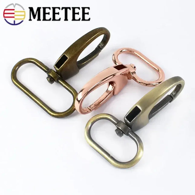 EcoWarra 5/10Pcs 19/25/32/38mm Metal Buckle Swivel Clasp for Strap Dog Collar Webbing Trigger Clip Snap Hooks DIY Bag Buckles Accessories