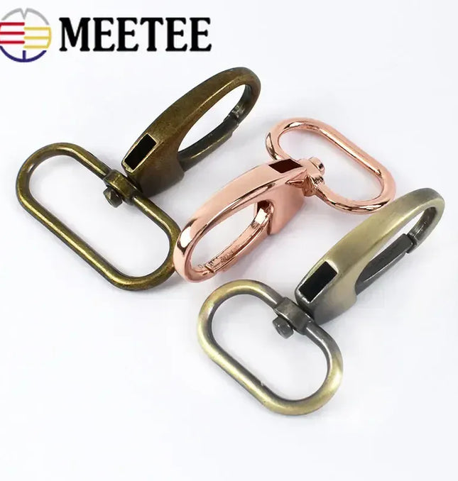 EcoWarra 5/10Pcs 19/25/32/38mm Metal Buckle Swivel Clasp for Strap Dog Collar Webbing Trigger Clip Snap Hooks DIY Bag Buckles Accessories