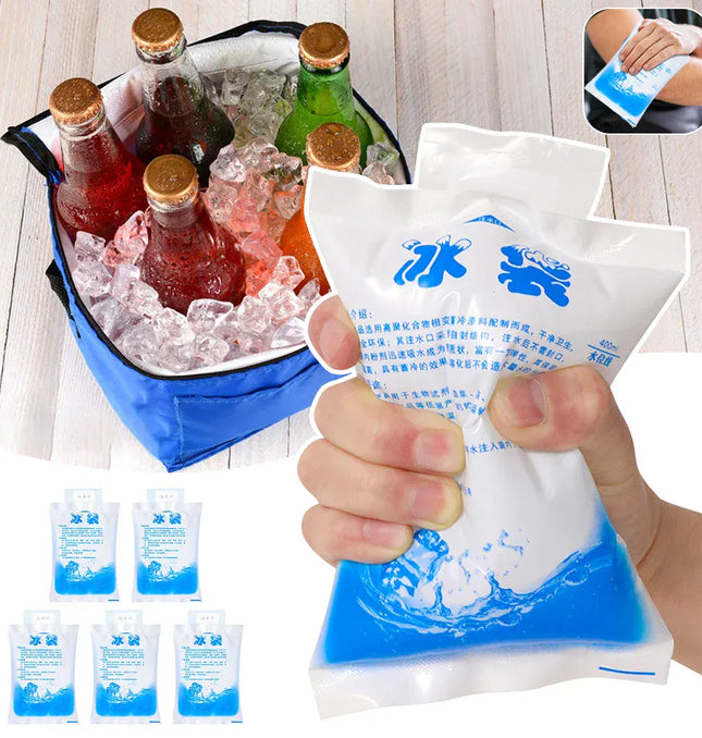 EcoWarra 5/10pcs Cooler Bag,Gel Ice Packs,Reusable Cold Compress Packs,Hot And Cold Gel Iceing Bag,For Injuries,Pain Relief Ice Bag 보냉백