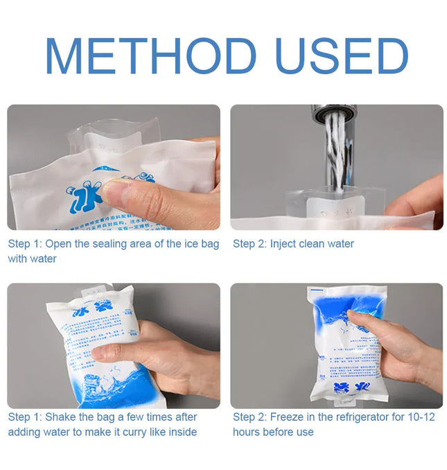 EcoWarra 5/10pcs Cooler Bag,Gel Ice Packs,Reusable Cold Compress Packs,Hot And Cold Gel Iceing Bag,For Injuries,Pain Relief Ice Bag 보냉백