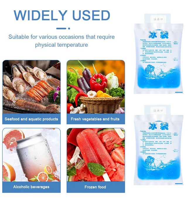 EcoWarra 5/10pcs Cooler Bag,Gel Ice Packs,Reusable Cold Compress Packs,Hot And Cold Gel Iceing Bag,For Injuries,Pain Relief Ice Bag 보냉백