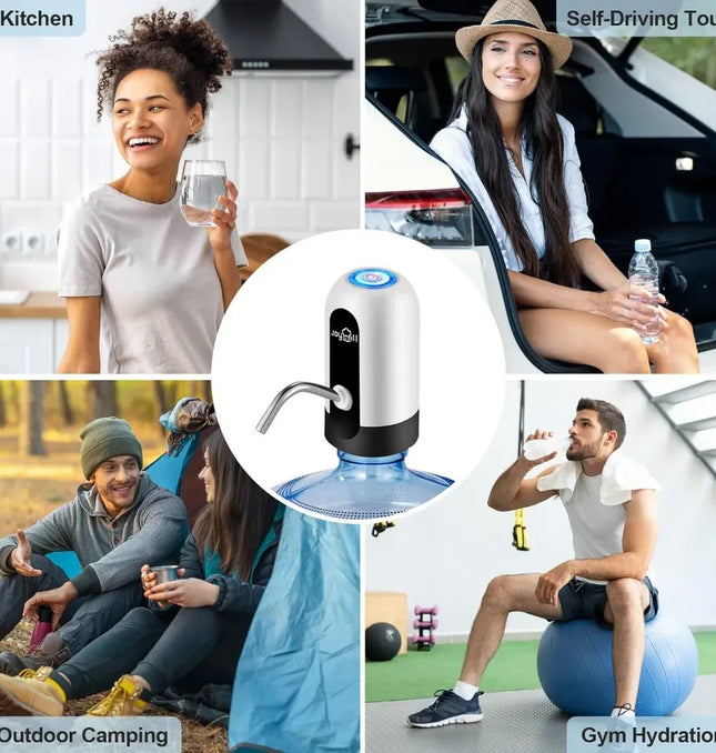 EcoWarra 5 Gallon Water Bottle Dispenser USB Rechargeable Water Bottle Pump Camping Portable Electric Water Dispenser Reusable
