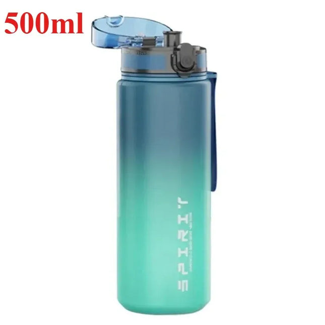 EcoWarra 500ML/650ML/750ML/1000ML Sports Water Bottle Motivational Leak Proof Portable Reusable Plastic Cups Outdoor Travel Gym Jugs
