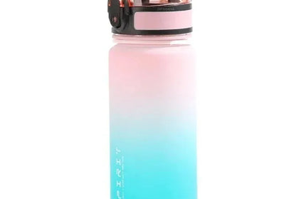 EcoWarra 500ml-pink 500ML/650ML/750ML/1000ML Sports Water Bottle Motivational Leak Proof Portable Reusable Plastic Cups Outdoor Travel Gym Jugs