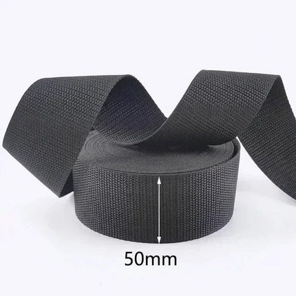EcoWarra 50mm 8M Meetee 20mm-100mm Nylon Webbing Strap Backpack Bag Safety Ribbon Band Belt Dog Collar Binding Tape DIY Sewing Accessories