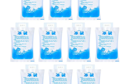 EcoWarra 600ML  10pcs 5/10pcs Cooler Bag,Gel Ice Packs,Reusable Cold Compress Packs,Hot And Cold Gel Iceing Bag,For Injuries,Pain Relief Ice Bag 보냉백
