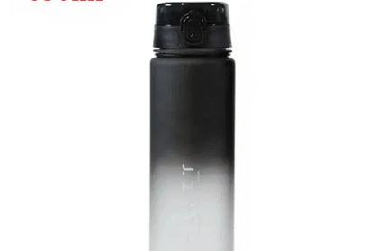 EcoWarra 650ml-black 500ML/650ML/750ML/1000ML Sports Water Bottle Motivational Leak Proof Portable Reusable Plastic Cups Outdoor Travel Gym Jugs