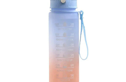 EcoWarra 750ml-blue 500ML/650ML/750ML/1000ML Sports Water Bottle Motivational Leak Proof Portable Reusable Plastic Cups Outdoor Travel Gym Jugs
