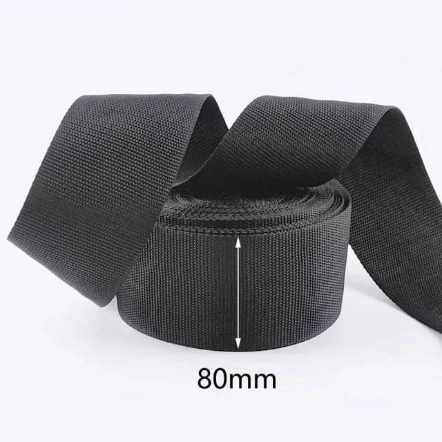 EcoWarra 80mm 8M Meetee 20mm-100mm Nylon Webbing Strap Backpack Bag Safety Ribbon Band Belt Dog Collar Binding Tape DIY Sewing Accessories