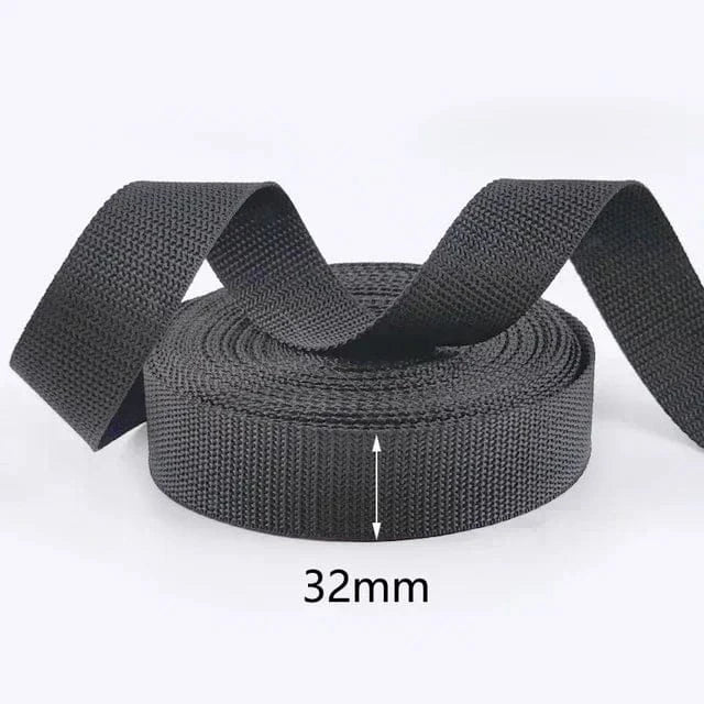 EcoWarra 8M Meetee 20mm-100mm Nylon Webbing Strap Backpack Bag Safety Ribbon Band Belt Dog Collar Binding Tape DIY Sewing Accessories