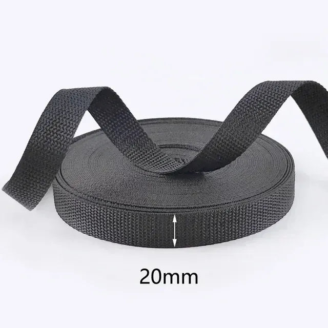 EcoWarra 8M Meetee 20mm-100mm Nylon Webbing Strap Backpack Bag Safety Ribbon Band Belt Dog Collar Binding Tape DIY Sewing Accessories