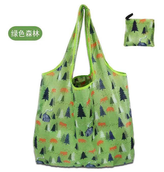 EcoWarra A-012 / 46x60x8cm Large Shopping Bag Reusable Eco Bag Grocery Package Beach Toy Storage Bags Shoulder Shopping Pouch Foldable Tote Pouch Package