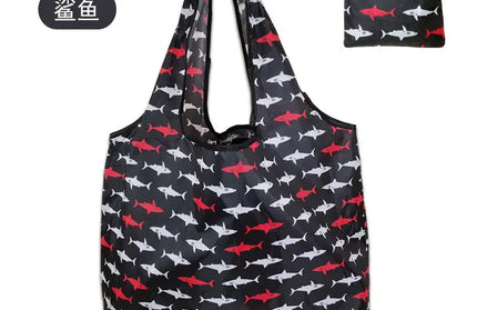EcoWarra A-014 / 46x60x8cm Large Shopping Bag Reusable Eco Bag Grocery Package Beach Toy Storage Bags Shoulder Shopping Pouch Foldable Tote Pouch Package