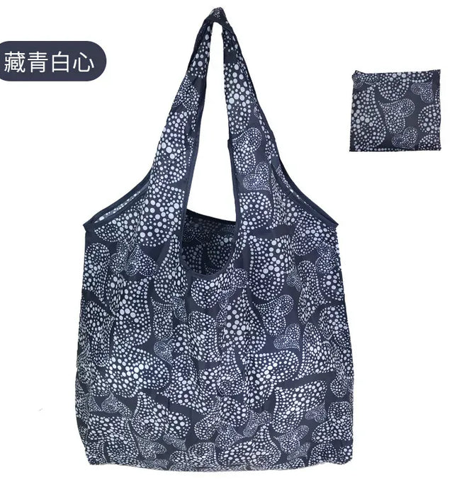 EcoWarra A-028 / 46x60x8cm Large Shopping Bag Reusable Eco Bag Grocery Package Beach Toy Storage Bags Shoulder Shopping Pouch Foldable Tote Pouch Package