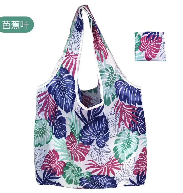 EcoWarra A-029 / 46x60x8cm Large Shopping Bag Reusable Eco Bag Grocery Package Beach Toy Storage Bags Shoulder Shopping Pouch Foldable Tote Pouch Package