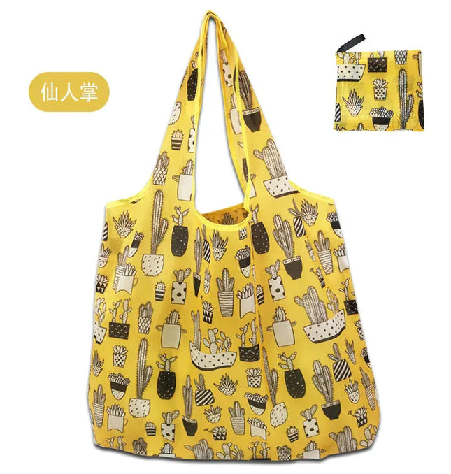 EcoWarra A-031 / 46x60x8cm Large Shopping Bag Reusable Eco Bag Grocery Package Beach Toy Storage Bags Shoulder Shopping Pouch Foldable Tote Pouch Package