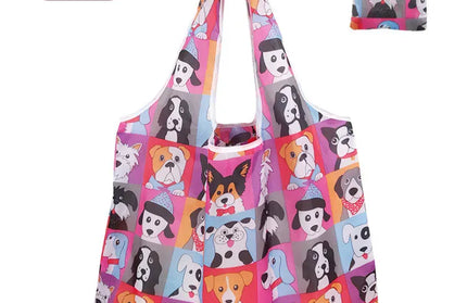 EcoWarra A-032 / 46x60x8cm Large Shopping Bag Reusable Eco Bag Grocery Package Beach Toy Storage Bags Shoulder Shopping Pouch Foldable Tote Pouch Package