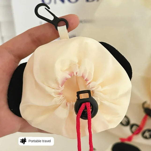 EcoWarra A Cartoon Dog Storage Bag Foldable Shopping Bag Portable Large Capacity Eco friendly Bag